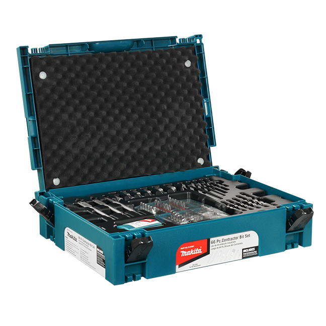 66 Pc Drill & Driver Bit MAKPAC Interlocking Accessory Kit