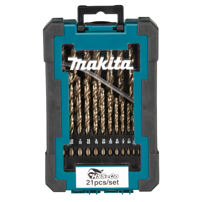 Makita cobalt drill bit set deals