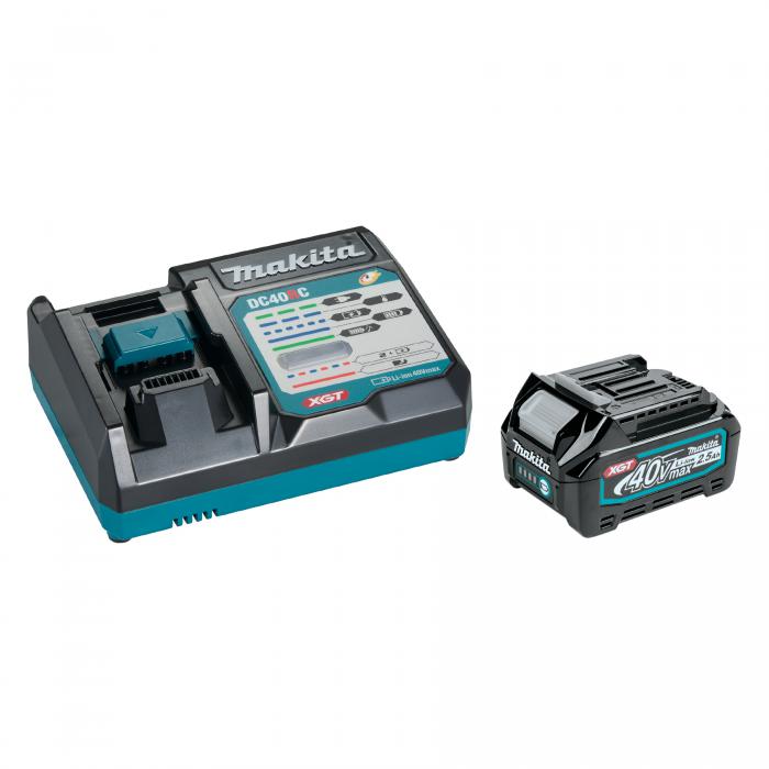 Pack 2 batteries BL4025 40V 2.5 Ah + chargeur DC40RA MAKITA