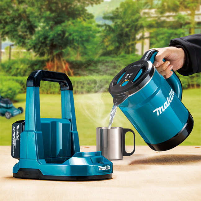 Makita KT360DZW Rechargeable Kettle 0.8 L 36V(18V×2) White Tool Only