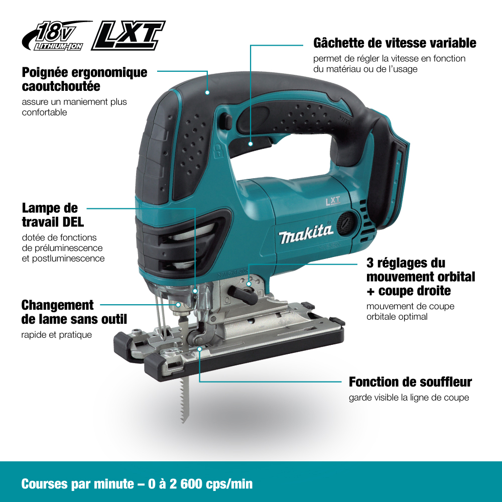 5-Pack Jigsaw Blades For Makita DJV180Z – Straight, Curve & Metal Cut