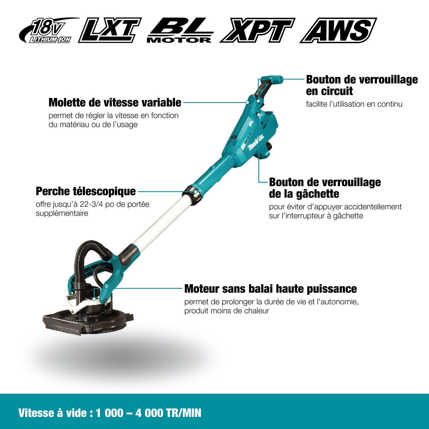 Makita 18v drywall sander best sale