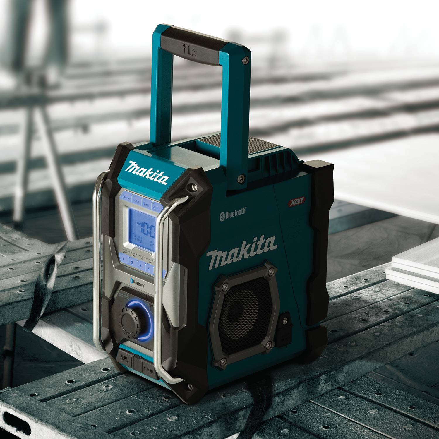 Radio de chantier sans fil Makita, Bluetooth, port USB, AM et FM DMR108C