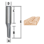 Straight-Single Flute Router Bits