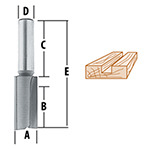Straight - 2 Flute Router Bits
