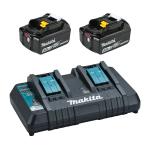 18V LXT Dual-Port Charger Kit, 5.0Ah x2