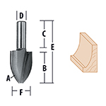 Vertical Raised Panel Cove Router Bits