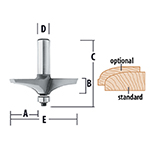 Handrail & Table Edge Bits