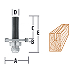 Slot Cutting Assemblies - 3 Flute Router Bits
