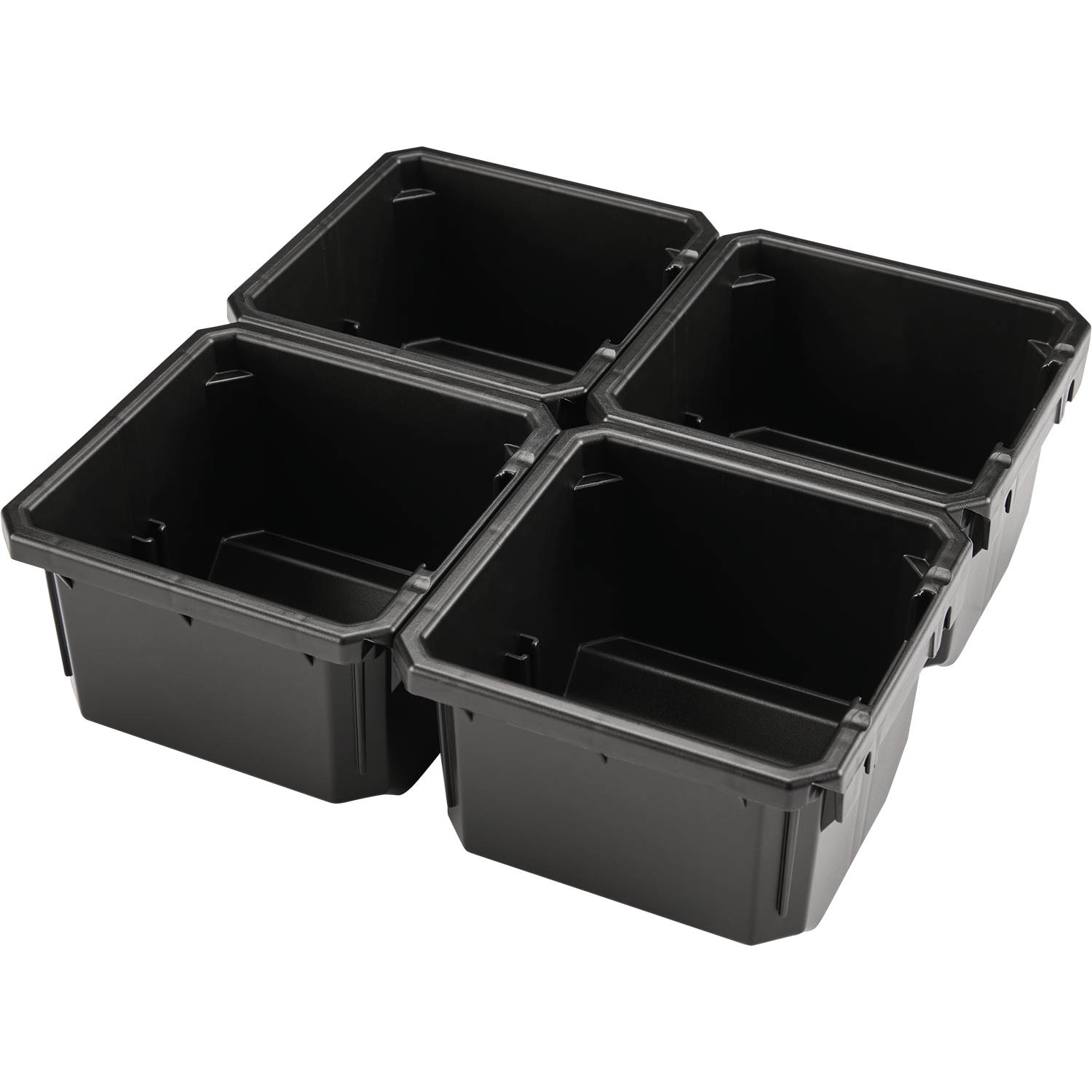 MAKTRAK Low-Profile Standard Organizer Bin Set, 4/Pk