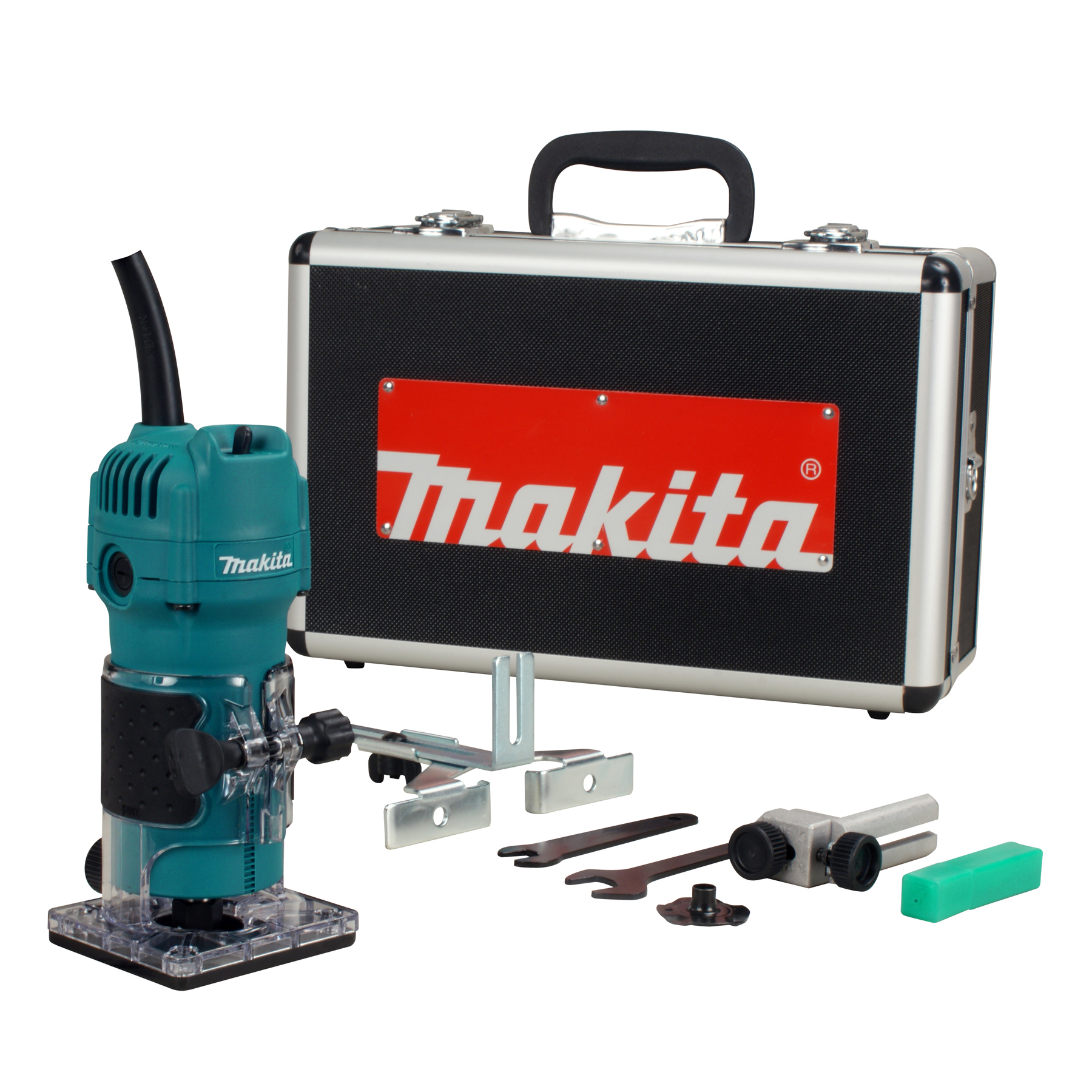 MAKITA 1/4" TRIMMER ALUM CASE 120V 4amp