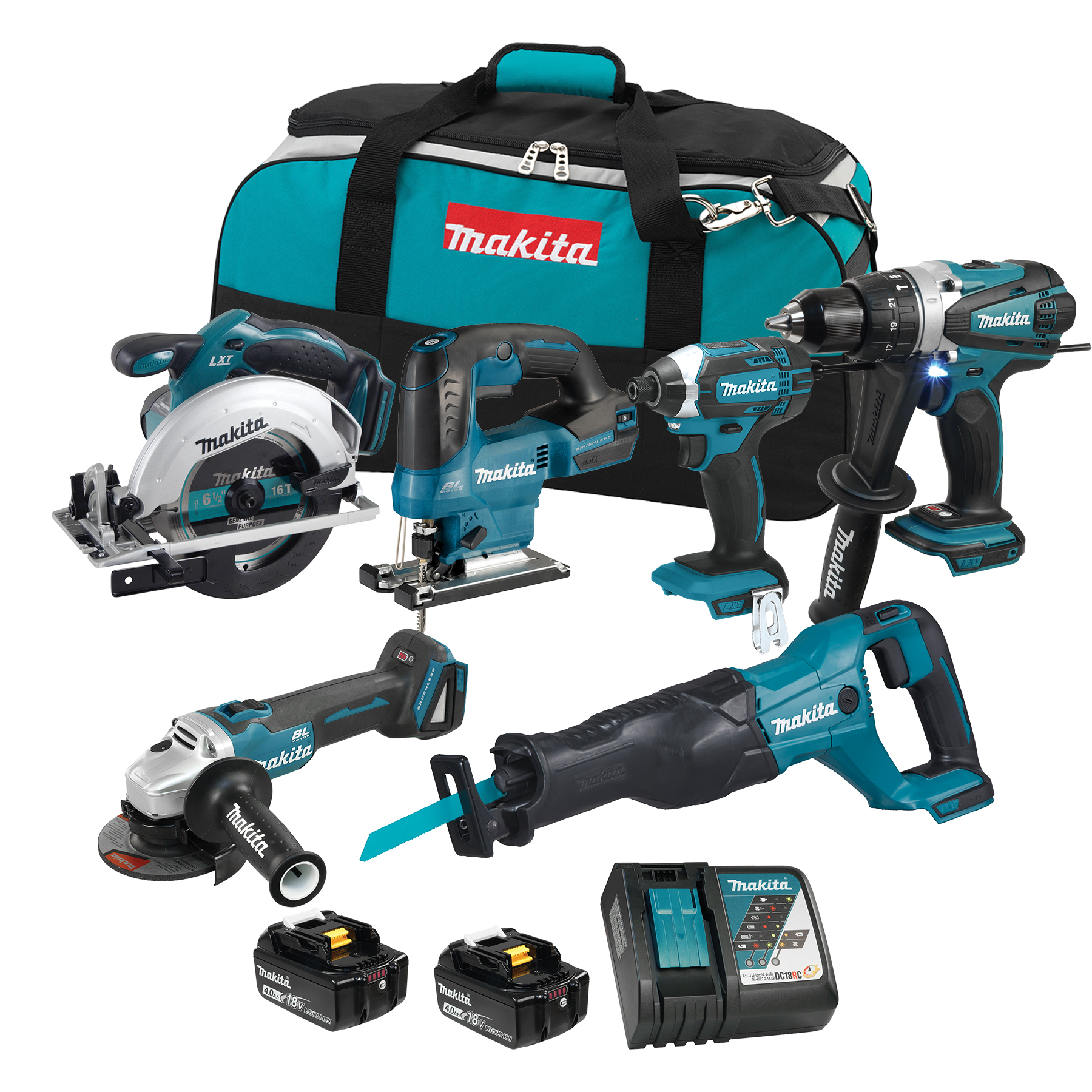 MAKITA 18V 6 TOOL COMBO KIT
