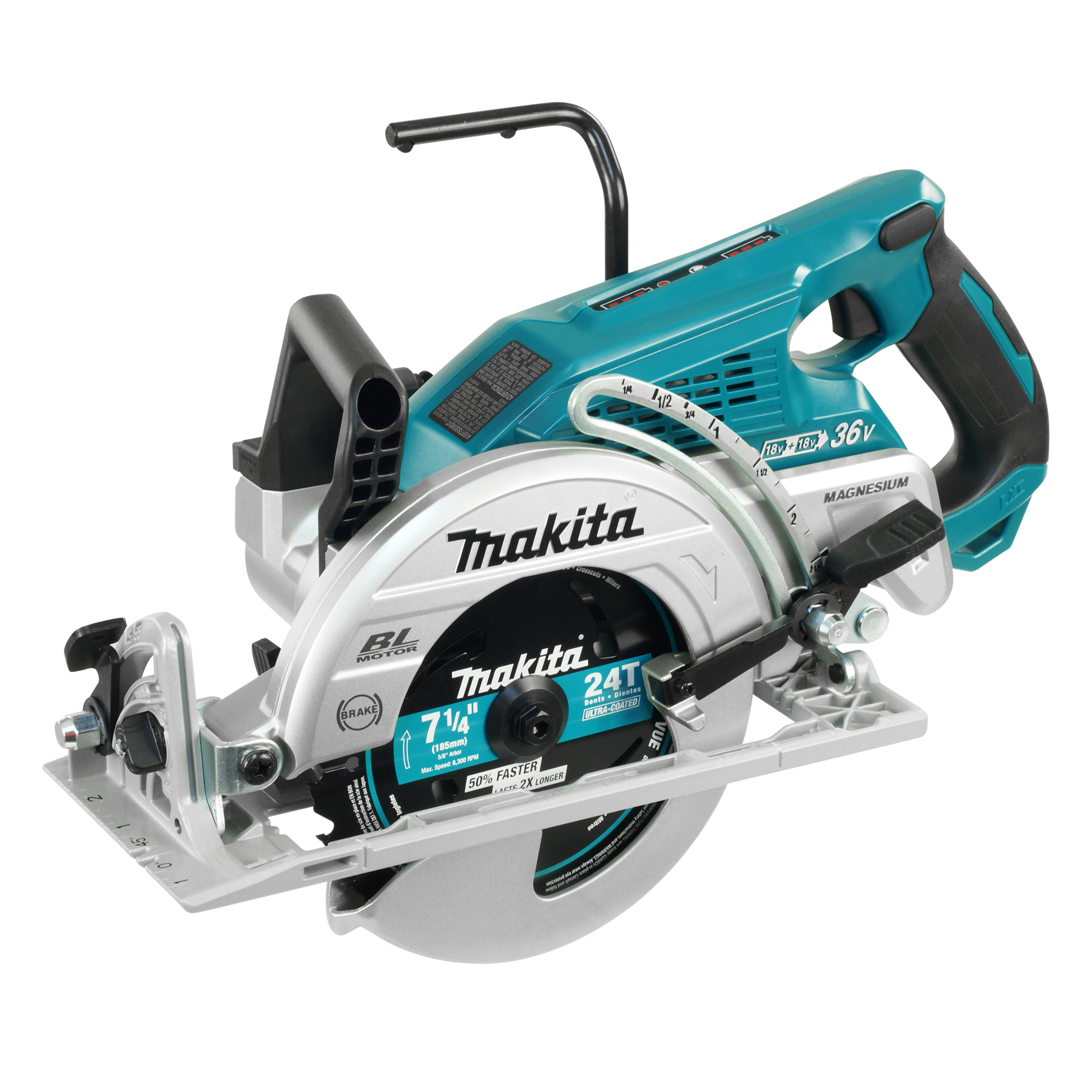 MAKITA 7-1/4 36V REAR HANDLE SAW